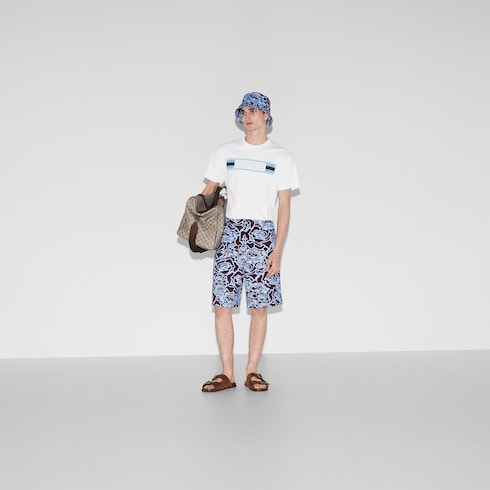 Cotton jersey T-shirt with print
