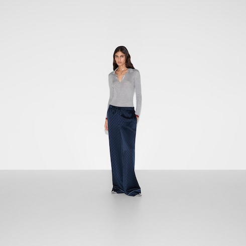 GG satin pants