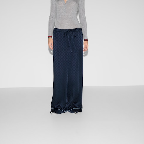 Pantalone in raso GG