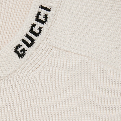 Maglione in seta e cotone con intarsio