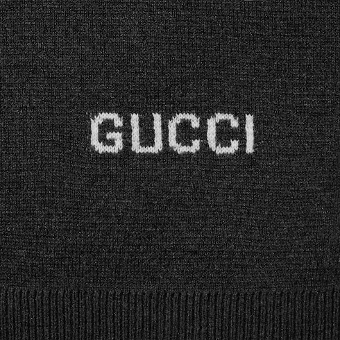 Maglione in seta e cotone con intarsio