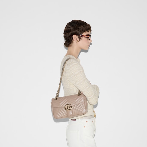 Mittelgroße GG Marmont Schultertasche