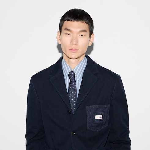 GG silk jacquard tie