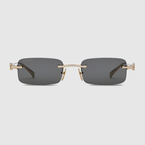 Rectangular frame sunglasses