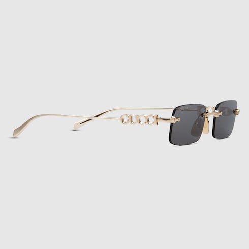Rectangular frame sunglasses