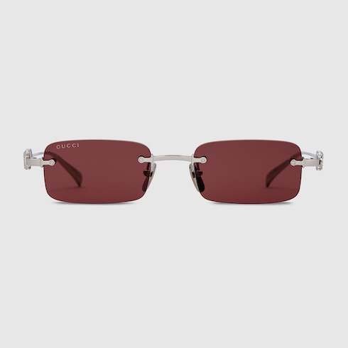 Rectangular frame sunglasses