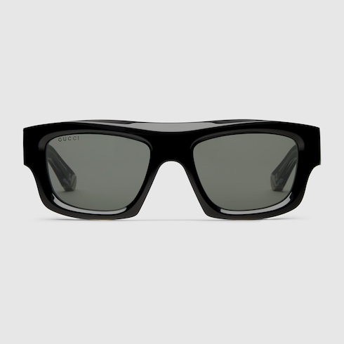 Rectangular frame sunglasses