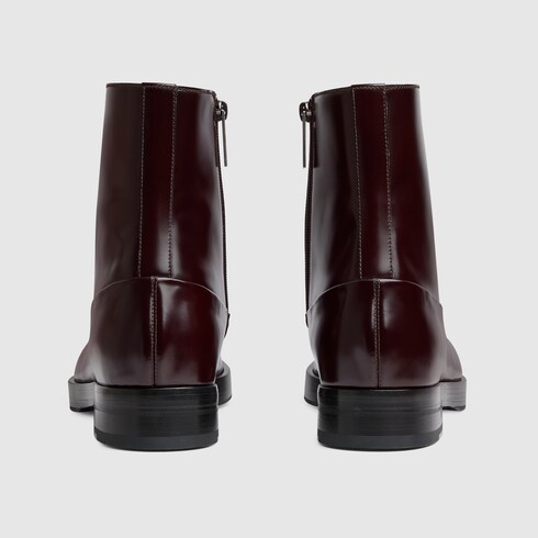 GG Horsebit Ankle Boot 65 Black Calfskin