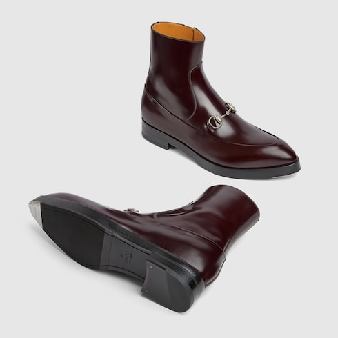 Men's ankle boot with Horsebit