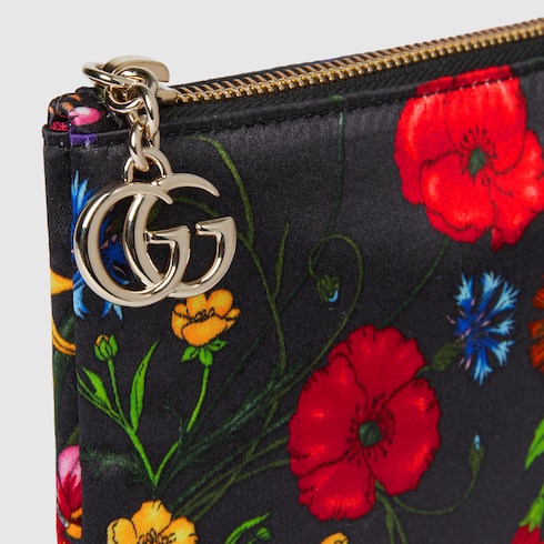 GG Marmont small printed pouch in black and multicolor