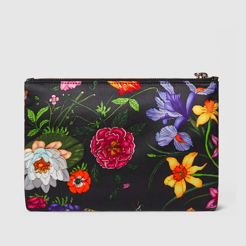 GG Marmont small printed pouch in black and multicolor