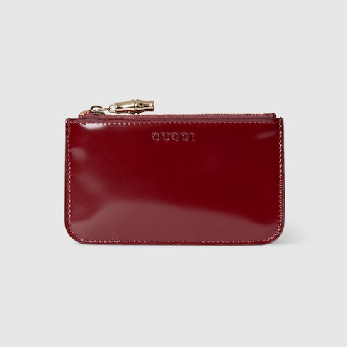 Key pouch with bamboo