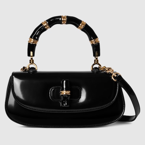 Gucci Bamboo Diva medium bag in black leather | GUCCI® US