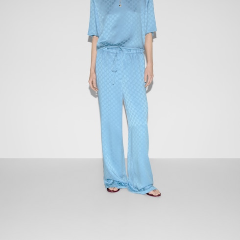 Pantalone in raso GG