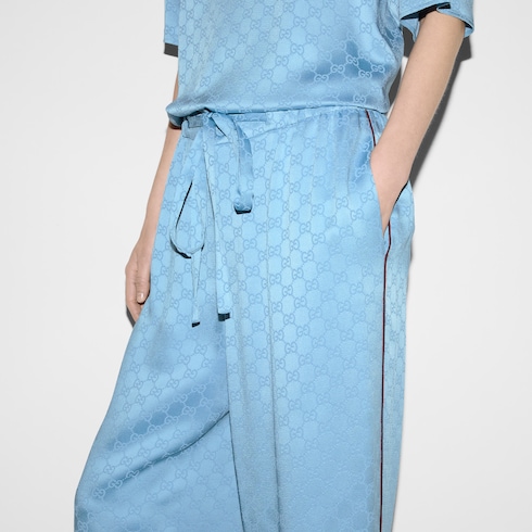 Pantalone in raso GG