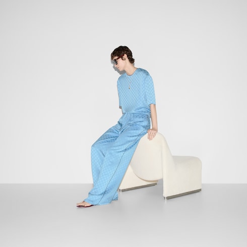 GG satin pants