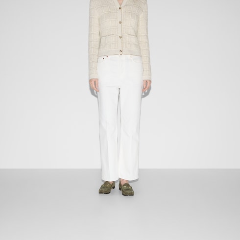 Pantalón de denim de ajuste recto