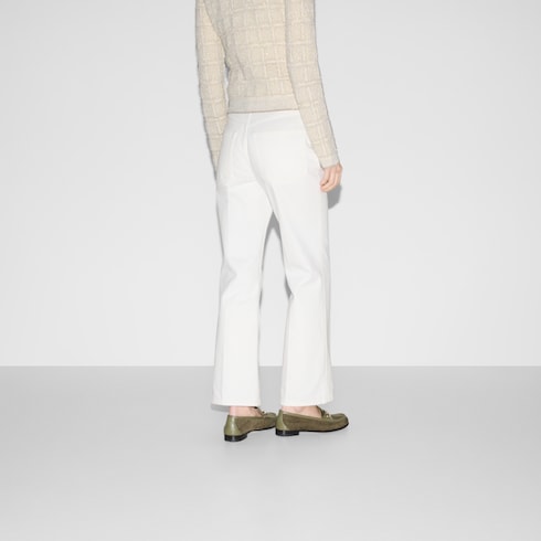 Hose aus Denim mit gerader Passform