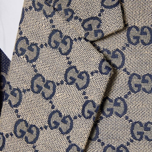 Veste en toile en mélange de lin GG