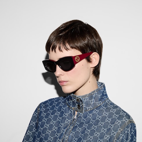 Cat-eye frame sunglasses