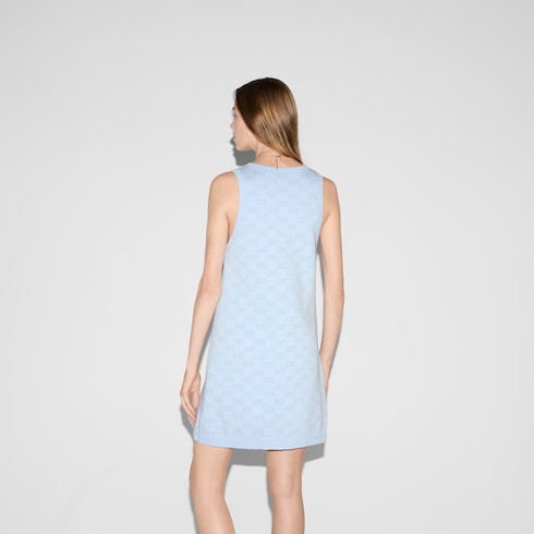 GG cotton jacquard mini dress