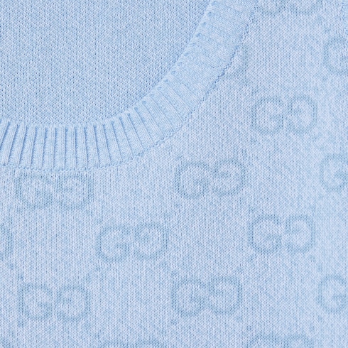 GG cotton jacquard mini dress
