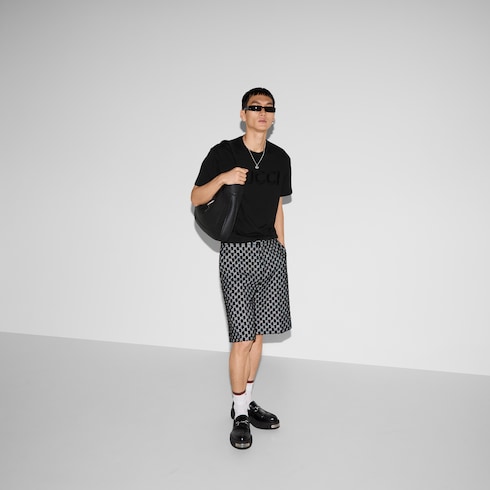 T-shirt in jersey di cotone con ricamo