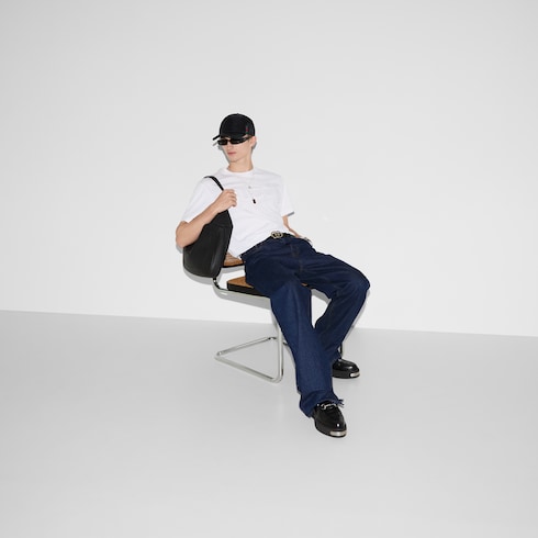 T-shirt en jersey de coton brodé