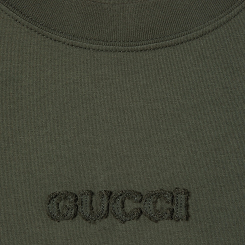 T-shirt en jersey de coton brodé
