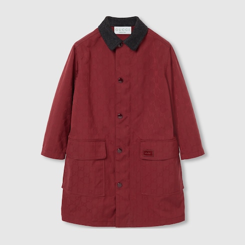 Giacca bambino in twill di nylon GG