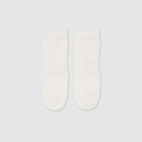 Chaussettes pour enfant en mélange de coton côtelé