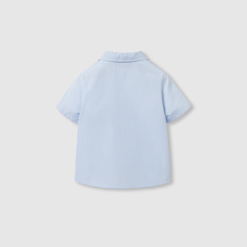 Camicia neonato ricamata in cotone