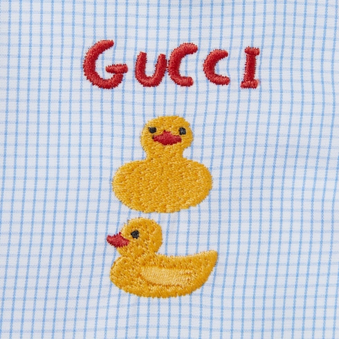 Camicia neonato ricamata in cotone