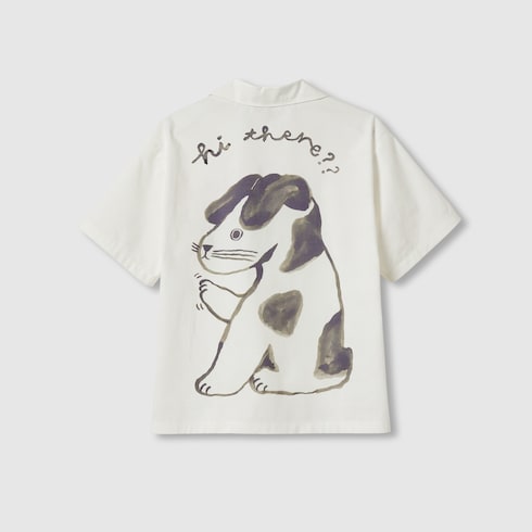 Camisa infantil de algodón con estampado