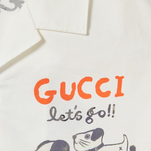 Camisa infantil de algodón con estampado