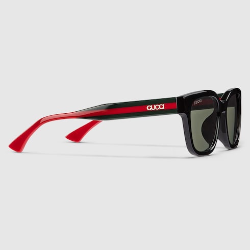 Low nose bridge fit square sunglasses