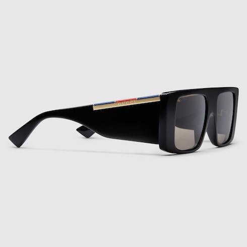 Rectangular frame sunglasses