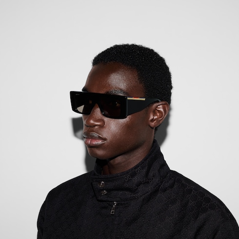 Rectangular frame sunglasses