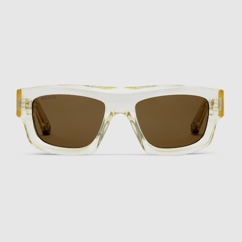 Rectangular frame sunglasses
