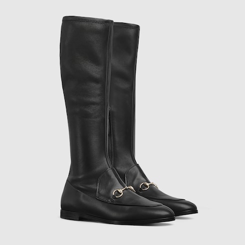 口コミ・レビューで人気商品を探そう leather black in boot Jordaan Gucci Women's | US GUCCI® 靴