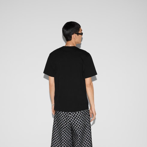 T-Shirt aus Baumwolljersey mit Stickerei