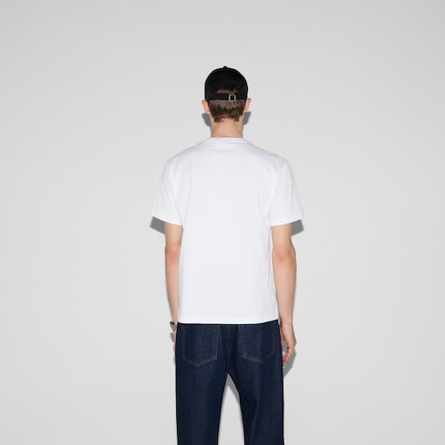 T-Shirt aus Baumwolljersey mit Stickerei