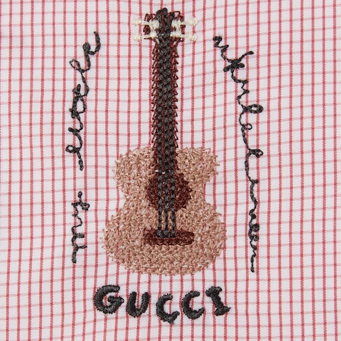 Camicia bambino ricamata in cotone
