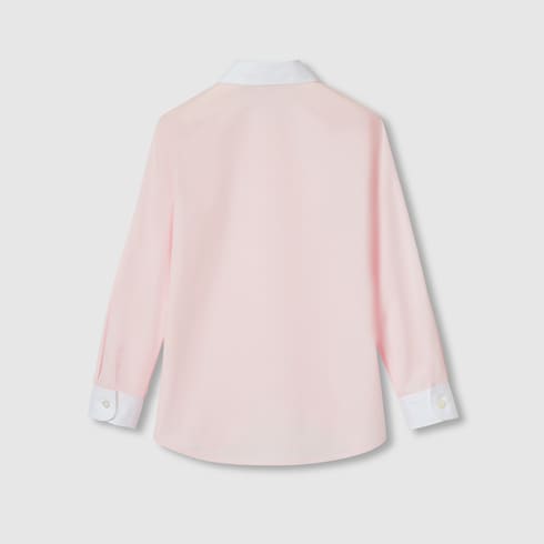 Children's embroidered cotton shirt