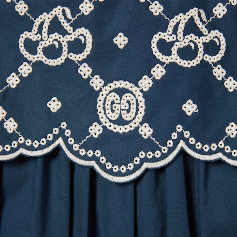 Robe pour bébé en coton brodé