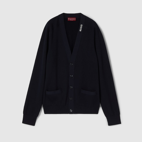 Chaqueta de algodón de seda con intarsia