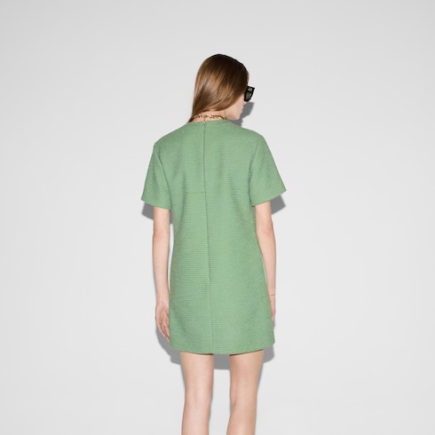 Robe courte en coton bouclé