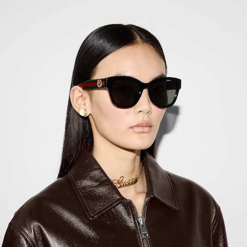 Low nose bridge fit butterfly sunglasses
