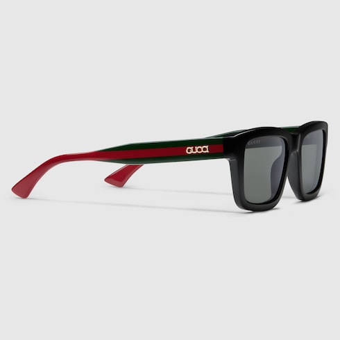Rectangular frame sunglasses