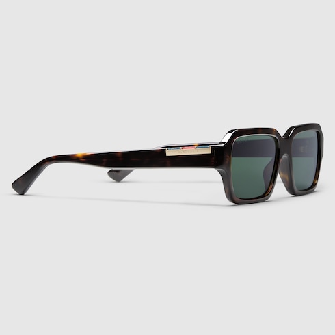 Rectangular frame sunglasses